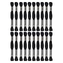 24 Skeins Embroidery Cotton Floss is 100% Egyptian Long Fiber Cotton of 8.75yds Each Cotton Cross Stitch Thread for Hand Embroidery DIY Creation and Friendship Bracelet String. (24, Black)
