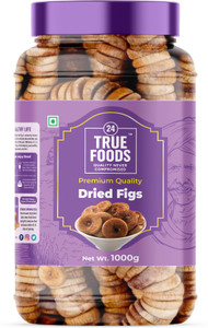 24 true foods afghani anjeer dried figs- 1 kg  rich in fiber calcium  antioxidants  figs 1 x 1 kg