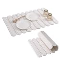 24 x 16 Large Stone Dish Drying Mat for Kitchen Counter, White