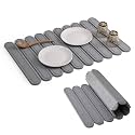 24 x 16 Large Stone Dish Drying Mat for Kitchen Counter, Mist Gray