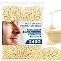 RAINFLOW Nose Wax Kit for Men & Women|240g Wax, 48 Applicators (40-50 Uses)