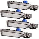 240W 4 Pack LED Parking Lot Light,Adjustable Trunnion Mount