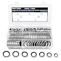 245 PCS SAE Bonded Sealing Washers, 7 Size Seal Rubber Washers Kit