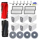 24PCS Accessories Kit for Roborock Qrevo Curv/Edge/Curv S5X/Edge S5A/Qrevo S5V Vacuum Cleaner Replacement Parts, 2X Main Brush, 4X Hepa Filters, 4X Mop Pads, 6X Side Brushes, 6X Dust Bags