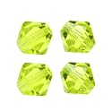 24pcs Adabele Austrian 10mm Faceted Bicone Crystal Beads Light Olivine Green Compatible with Swarovski Crystals 5301/5328
