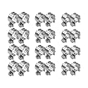 24PCS Small Fuel Injection Hose Clamps Assortment Kit,1/4" 5/16" 3/8" Gas Line Hose Clamp, Adjustable Pipe Hose Clip Tube Clamps Sleeving for Automotive,Agriculture,Plumbing