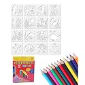 24Pcs Stencils for Craft and Art, Wooden Stencils for Kids, Stencils for Kids, Wooden Painting Templates for Kids, Drawing Board for Home and Travel, Ideal for DIY Projects and Creative Art (White)