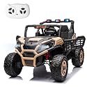 24V 2-Seater Ride On Toys 4x4 Ride On Car for Boys and Girls, Yellow