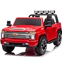 24V Ride on Toys for Kids Chevrolet Silverado 2 Seater Ride on Car for Kids
