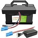 24V12Ah Lithium Battery Battery for Ride-On Toys, Compatible with Dynacraft Realtree 24V UTVs - Lightweight, Long-Lasting Replacement Battery with 2A Fast Charger