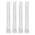 24W UV Ultraviolet 2G11-4 Pin Base Replacement Light Clarifier Lamp Filter for Aquarium Koi Pond Fish Tank Compatible to CUV-324 / CUV-624-4 Pack
