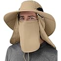 24x7 eMall Fishing Hat, Sun Hat, 360°UV Outdoor Sun Protection, Summer Unisex Cap Removable Neck Face Mask Head for Gardening, Beach, Boating, Fishing. Beige