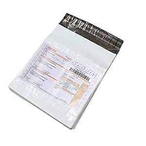 ragi packaging 25x28 plain temper proof courier bag pod 60 micron with document pouch pack of 500