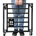 25" Plant Caddy with Wheels Heavy Duty,800Lbs Large Metal Plant Dolly,Rolling Square Plant Stand with Industrial Casters,Rust-Proof Plant Rollers for Large Planters,Pots,1 Pack