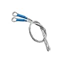 25-37mm Wire and Cable Mesh Pulling Grip Fits for Light and Heavy Cables (D: 0.98"-1.45"), Double Head Cable Pulling Socks, Galvanized Steel Electrical Pulling Grips