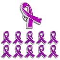 25/50/100/200Pack Multicolor Cause Awareness Ribbon Lapel Pin -Support Your Fundraiser Gifts