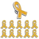 25/50/100/200Pack Multicolor Cause Awareness Ribbon Lapel Pin -Support Your Fundraiser Gifts