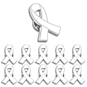 25/50/100/200Pack Multicolor Cause Awareness Ribbon Lapel Pin -Support Your Fundraiser Gifts