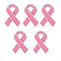 25/50/100/500pcs Breast Cancer Pins - Bulk Pink Ribbon Pins for Breast Cancer Awareness - Perfect for Support Groups, Events, Promotional Gift-Giving and Fundraising