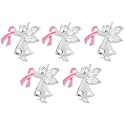 25/50/100/500pcs Breast Cancer Pins - Bulk Pink Ribbon Pins for Breast Cancer Awareness - Perfect for Support Groups, Events, Promotional Gift-Giving and Fundraising