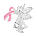 25/50/100/500pcs Breast Cancer Pins - Bulk Pink Ribbon Pins for Breast Cancer Awareness - Perfect for Support Groups, Events, Promotional Gift-Giving and Fundraising