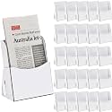 25 Count Corrugated Trifold Brochure Holder 4.33 x 5.51 Inch, Rack Card Holder Literature Paper Flyer Display Stand Bookmark Display for Magazine, Pamphlet, Booklets, Menu, Offices