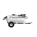 25 Gallon Pull-Behind Trailer Broadcast Sprayer - 1.1GPM, 7' Swath