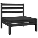 Modular Outdoor Sofa in Solid Pine Wood Scandinavian Garden Furniture with Weather-Resistant Finish and Easy Care Instructions for Patio Lounge Seating