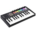 Garvee 25-Key MIDI Keyboard Controller – USB MIDI Keyboard for Computer Recording, Portable MIDI Controller with Velocity-Sensitive Keys, Assignable Knobs &amp; Pads for Beginners and Home Studio