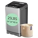 25 lbs Full Automatic Washing Machine Compact Washing Machine Grey