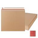 zmybcpack 25 Pack Large Kraft Rigid Mailer, 12.75"x15" Rigid Envelopes