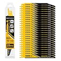 25 Pack 6inch 14/18 TPI Reciprocating Saw Blades for Metal Cutting,Bi-Metal Sawzall Blades with M42 Teeth and Cobalt,for 1/16-5/16 Medium Metal,Replace for Milwaukee Dewalt Diablo Blade