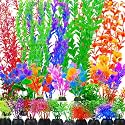 25 Pack Aquarium Plants, Fish Tank Decoration Colorful Artificial Fish Tank Decor Plants Aquarium Decorations for Household and Office Aquarium Simulation, Small to Large and Tall
