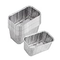 25 Pack Foil Drip Pan Liners for Char Griller 8128 8036 8536 Flat Iron Griddle Gas Grills, Compatible with CharGriller Flatiron Griddle Grease Cup Liners, Aluminum Pans Disposable 7" x 4.2"