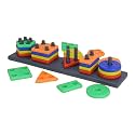 25 Pc - 5 Shape Sorting & Stacking Sorter Toys Early Educational Geometric Blocks Puzzles for 1-3 Years Old Age Kids Boys and Girls,Building Block Toy,Building Block Toy,Puzzles Toys for Kids