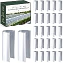 25 Pcs Greenhouse Clamps, Aluminum Garden Snap Clips 1.1 x 3 In