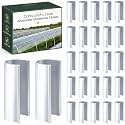 25 Pcs Greenhouse Clamps, Aluminum Garden Snap Clips 0.925 x 3 In
