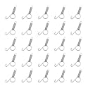 25 Pcs Spring Cage Latch Door Spring Hook Metal Finger 2.9 Inches (75mm), Multifunctional Cage Door Hook, Bunnies, Rodents, Hamsters, Squirrels, Birds Cages Hook for Fixing Pet Cage Door (25 Pcs)