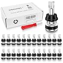 25 PCS TR416 Metal Valve Stems, Bolt in Tire Valve Stem, High Pressure Valve Stems, Outer Mount Fits 0.453" and 0.625" Rim Holes
