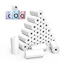 25 Rolls Instant Print Camera for Kids Refill Print Paper - Thermal Print Paper Rolls Photo Print HD Printing for Most Kids Instant Camera(White)