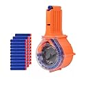 25 Round Drum Magazine for Nerf N-Strike Elite Series with 30 Refill Darts