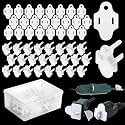 25 Sets White Christmas Light Weatherproof Gaskets and Plug Covers