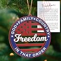 250 Anniversary USA Christmas Ornament, Christmas in July Decorations