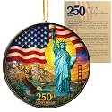 250 Anniversary USA Christmas Ornament, Christmas in July Decorations