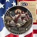 250 Anniversary USA Ornament, 2D Acrylic USA 250th Anniversary Merchandise, Fourth of July Decorations, Patriotic Decor, USA 250th Anniversary 4th of July Gifts, USA 250th Birthday Gifts