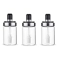 250 ml Glass Oil Dispenser With Basting Brush, Oil Ghee Containers For Kitchen Oil Brush For BBQ Pastry Grill Baking Kitchen Cooking (3 - Brush Jar)