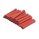 250 Pcs Red 4mm Polyolefin Heat Shrink Tube, Insulated Wire Cable Sleeve Wrap, 45mm(1.75" Inch) Machine Cut Pieces