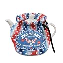 250 USA Butterfly Tea Cosy Cover of Teapots 250 Anniversary Decor Tea Pot Dust Cover with Elastic Band Insulated Kettle Cover Breakfast Warmer for Independence Day Home Kitchen Accessories