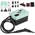 2500W Steam Cleaner - Adjustable 6-Level Steam Control, 15s Fast Heat, 1.6QT Water Tank, Portable High-Pressure Steamer