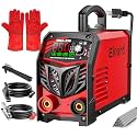 250Amp Stick Welder 110V/220V Dual Voltage, with LED Display ARC Welding Machine w/Hot Start, IGBT Inverter, Portable Welder with Complete Kit (10 Rods, Clamps, Gloves), Anti-Stick for Home/Diy/Farm